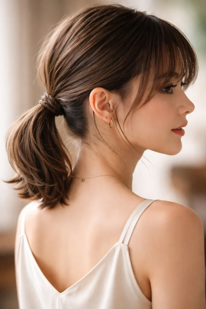 12 Ponytails for Short Hair With Bangs