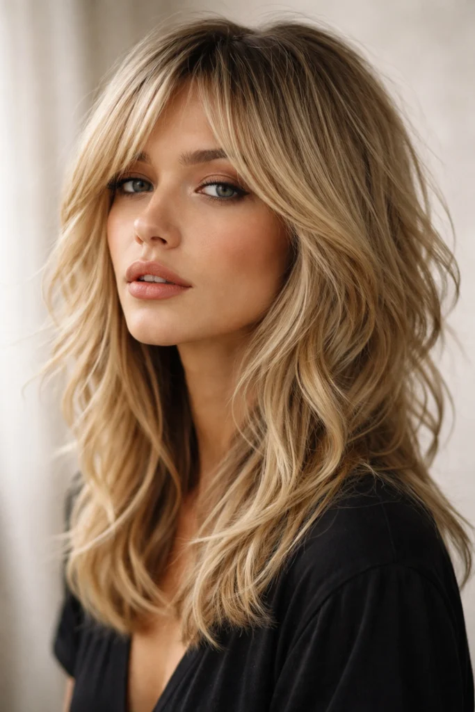 13 Medium Wavy Layered Haircuts in Blonde