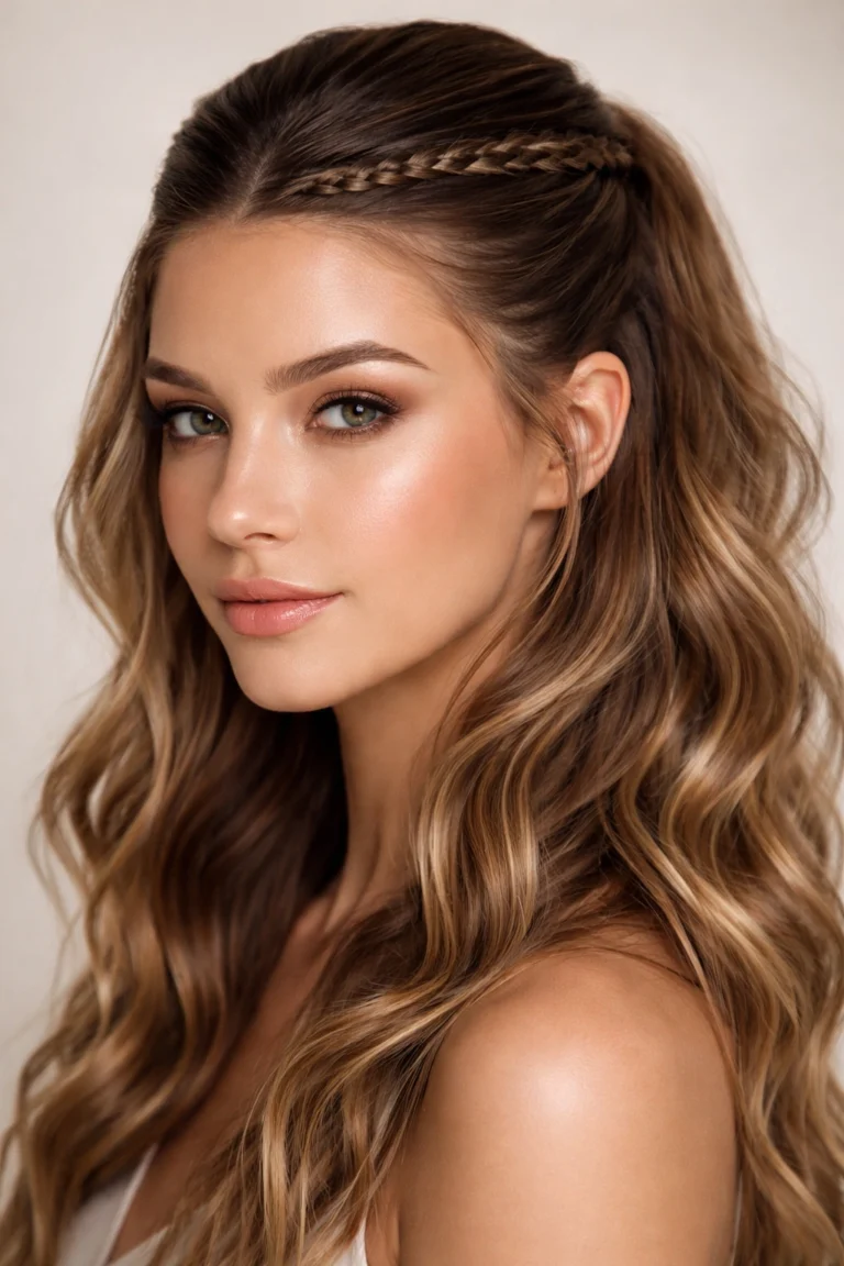 12 Slick Back Half Up Half Down for Wavy Hair