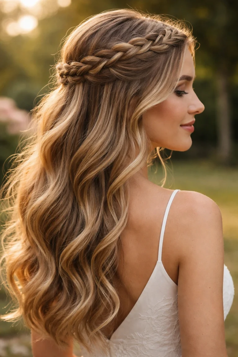 18 Easy Half Up Half Down Styles for Bridesmaids