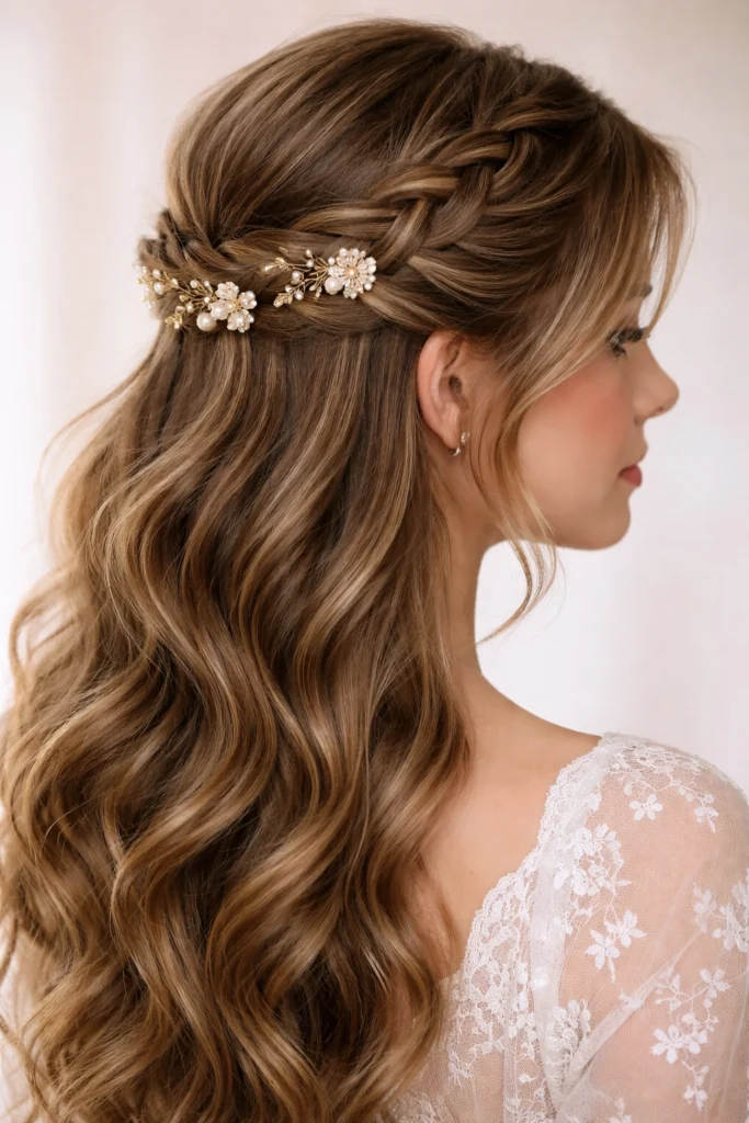 18 Cute Half Up Half Down Styles for Homecoming