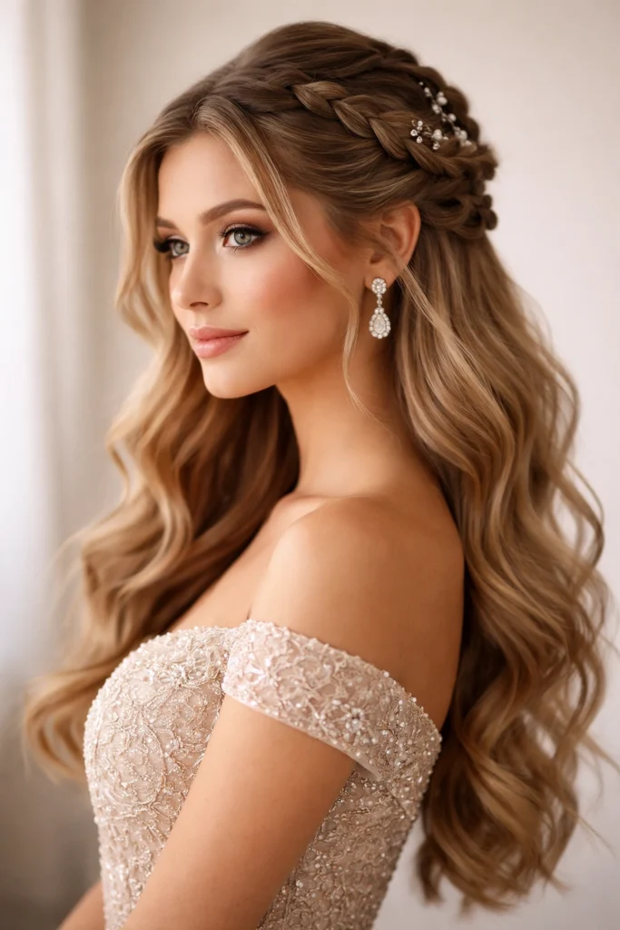 18 Braided Half Up Half Down for Formal Events