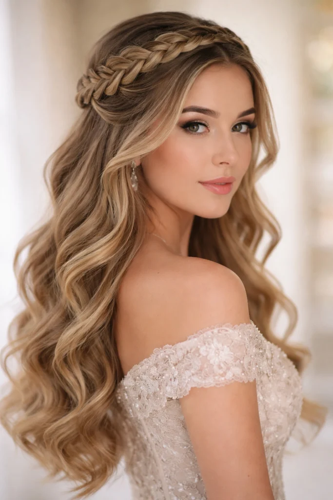 18 Braided Half Up Half Down Styles for Quince