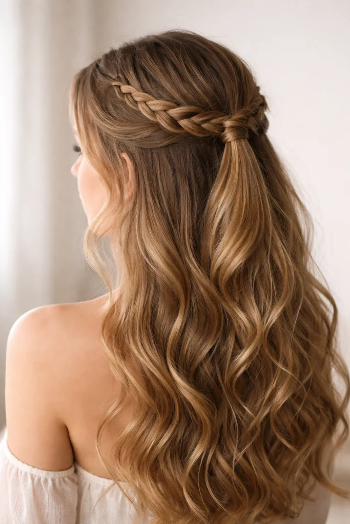 18 Cute Half Up Half Down Styles for Long Hair