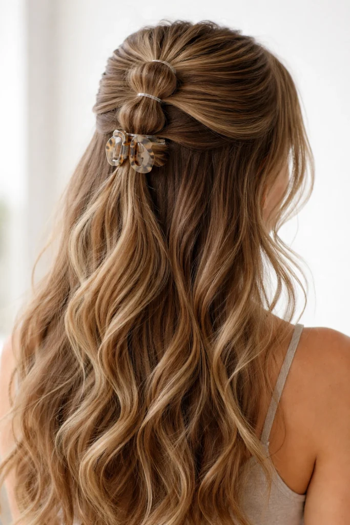 18 Claw Clip Half Up Half Down for Long Hair