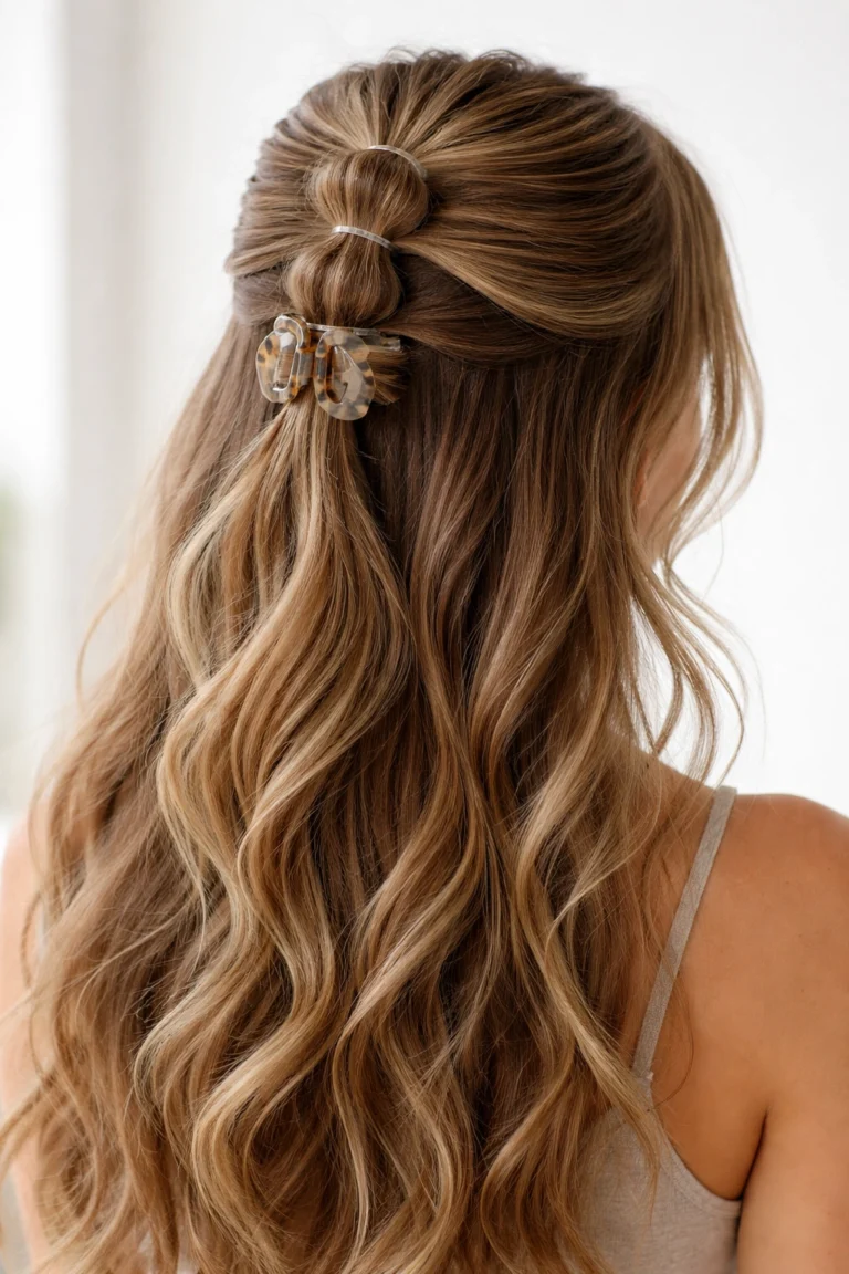 18 Claw Clip Half Up Half Down for Long Hair
