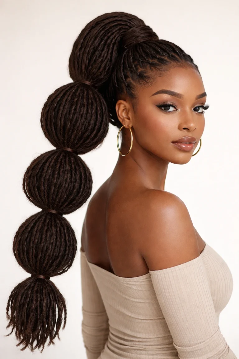 12 Weave Ponytails for Locs