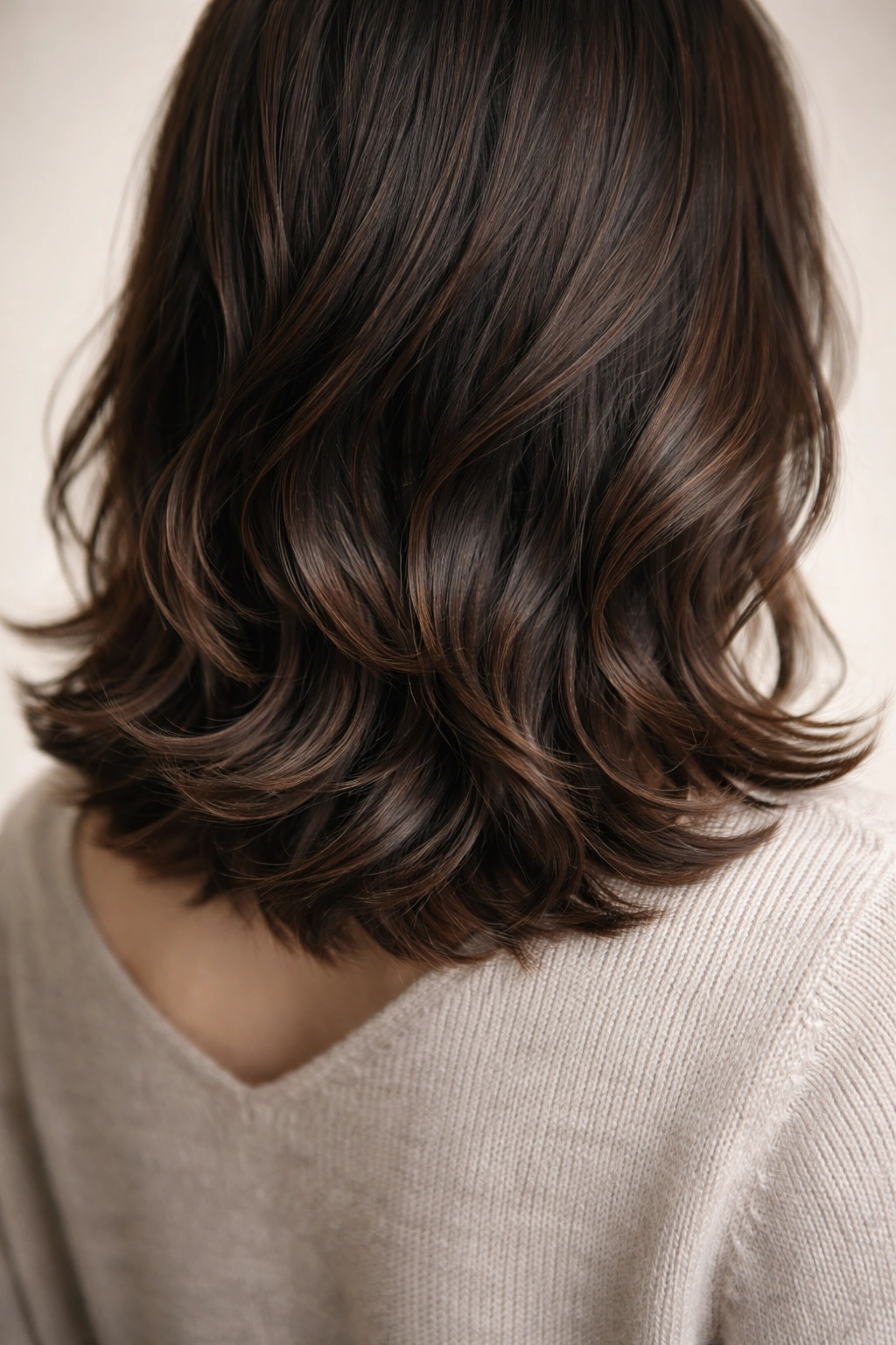 Mid-length octopus cut with sharp, end-focused waves.