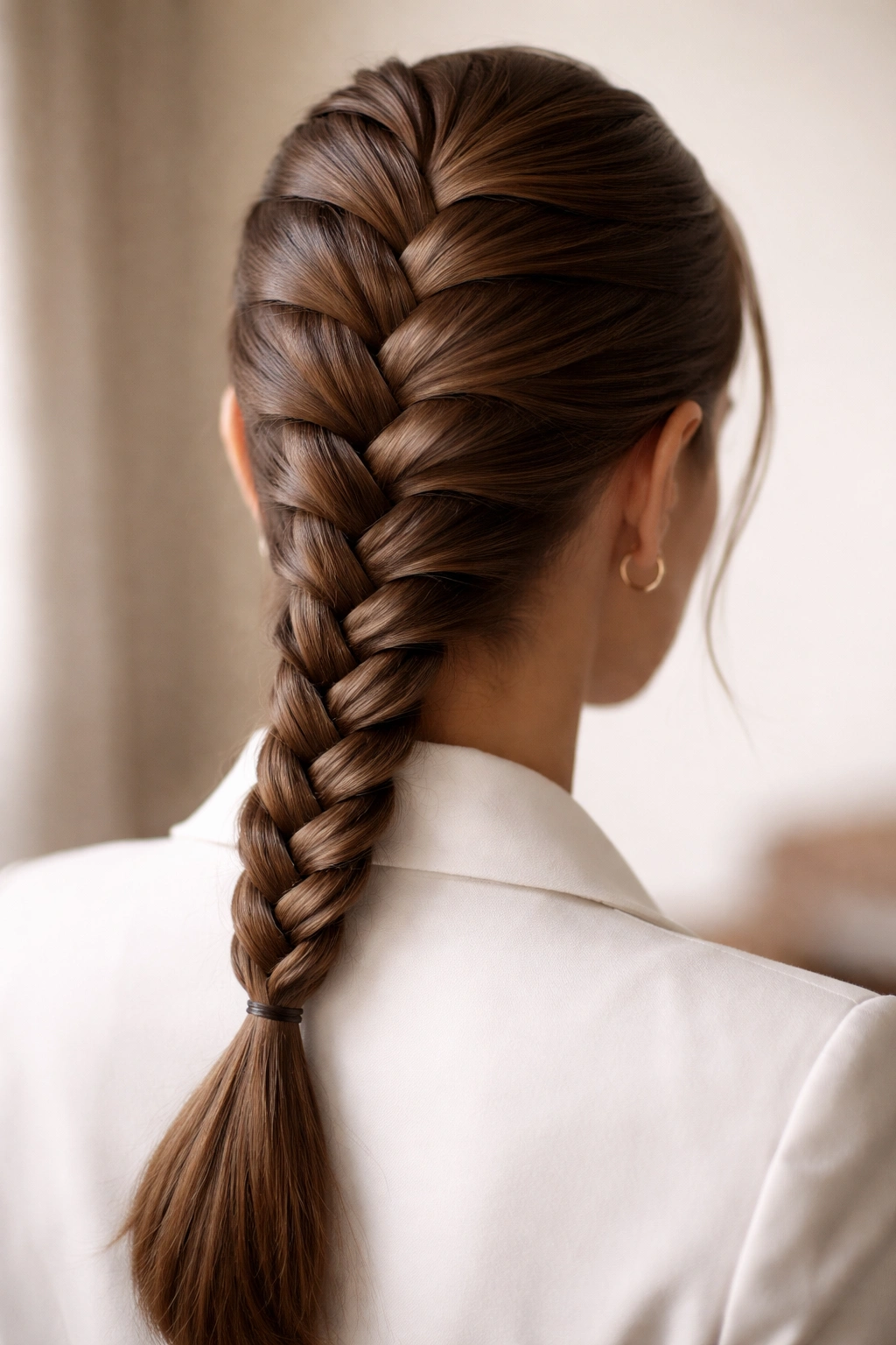 Finished, polished braid representing a confident work-ready look