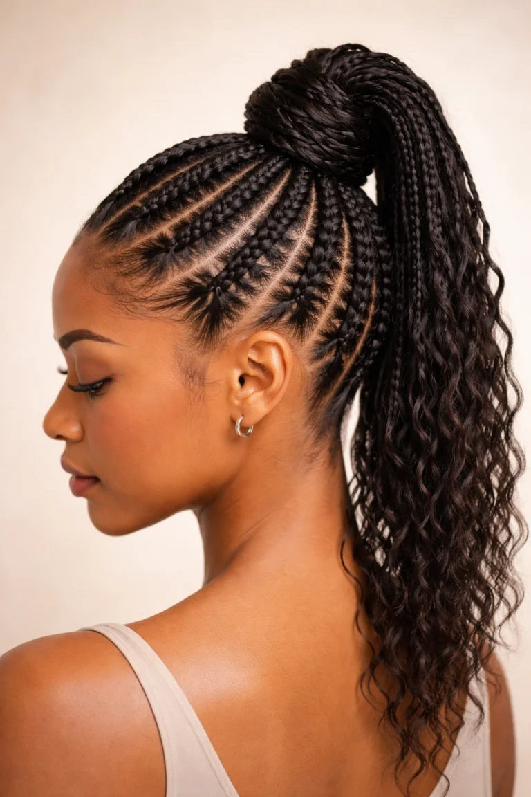 20 Cornrow Updos for Medium Hair