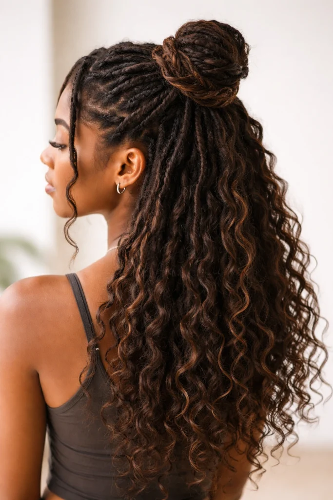 12 Crochet Half Up Half Down for Curly Hair