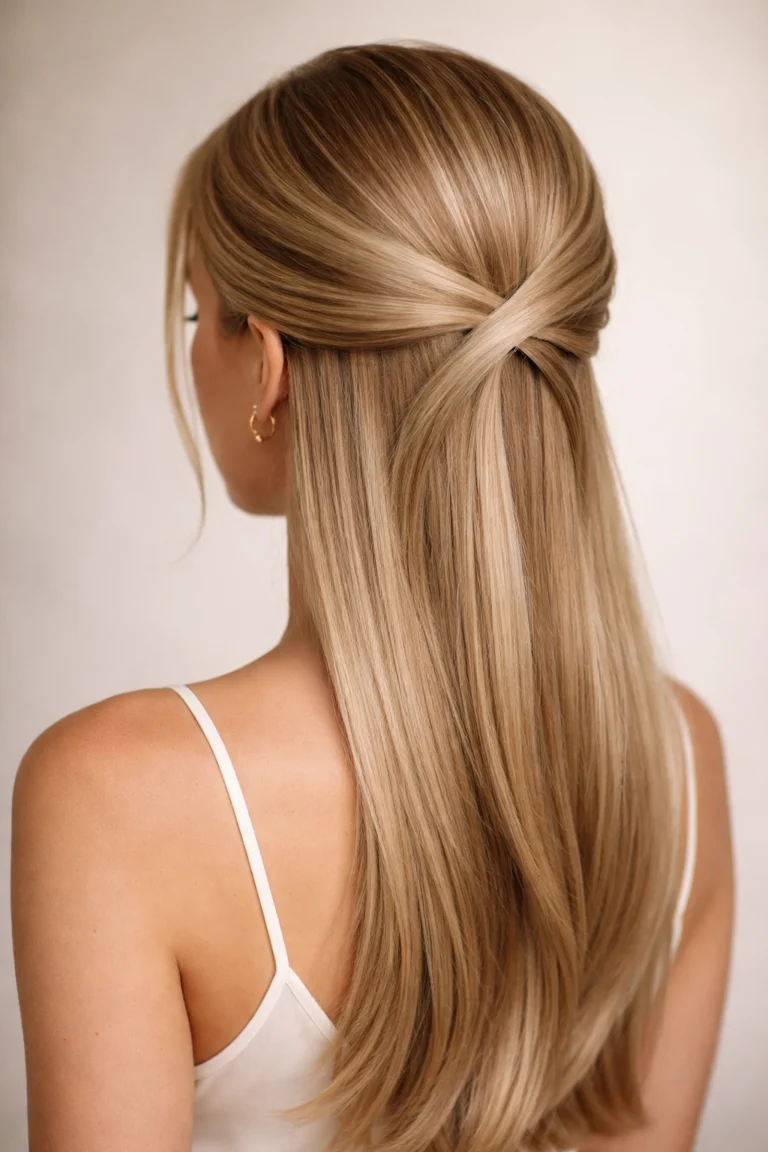 12 Swoop Half Up Half Down for Straight Hair