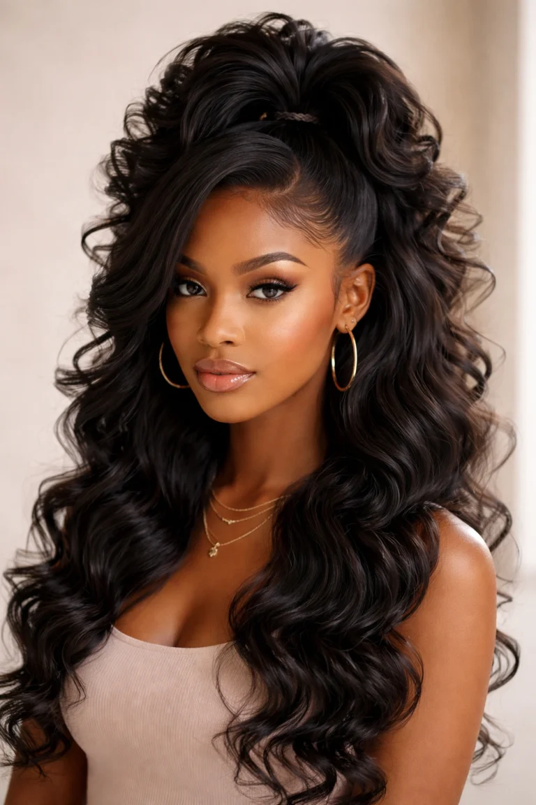 12 Cute Quick Weave Half Up Half Down Styles
