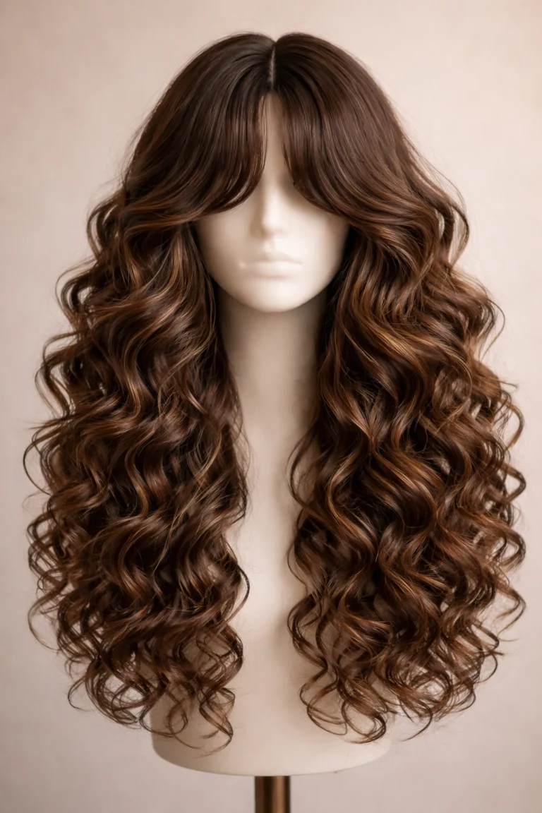 15 Long Styles With Bangs for Wavy Curly Hair