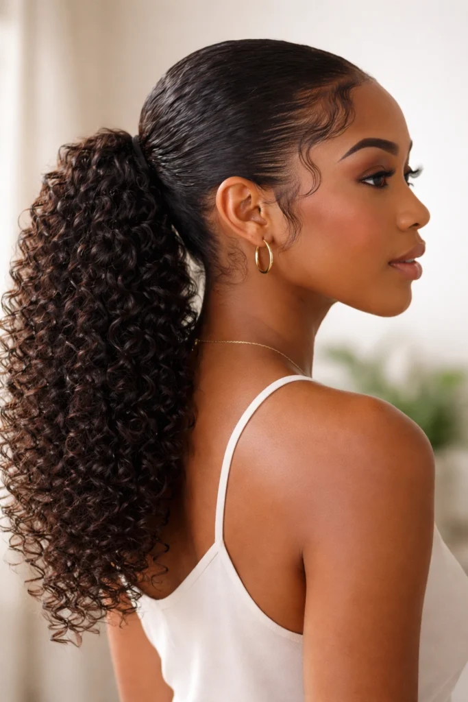 12 Low Ponytails for Natural Hair