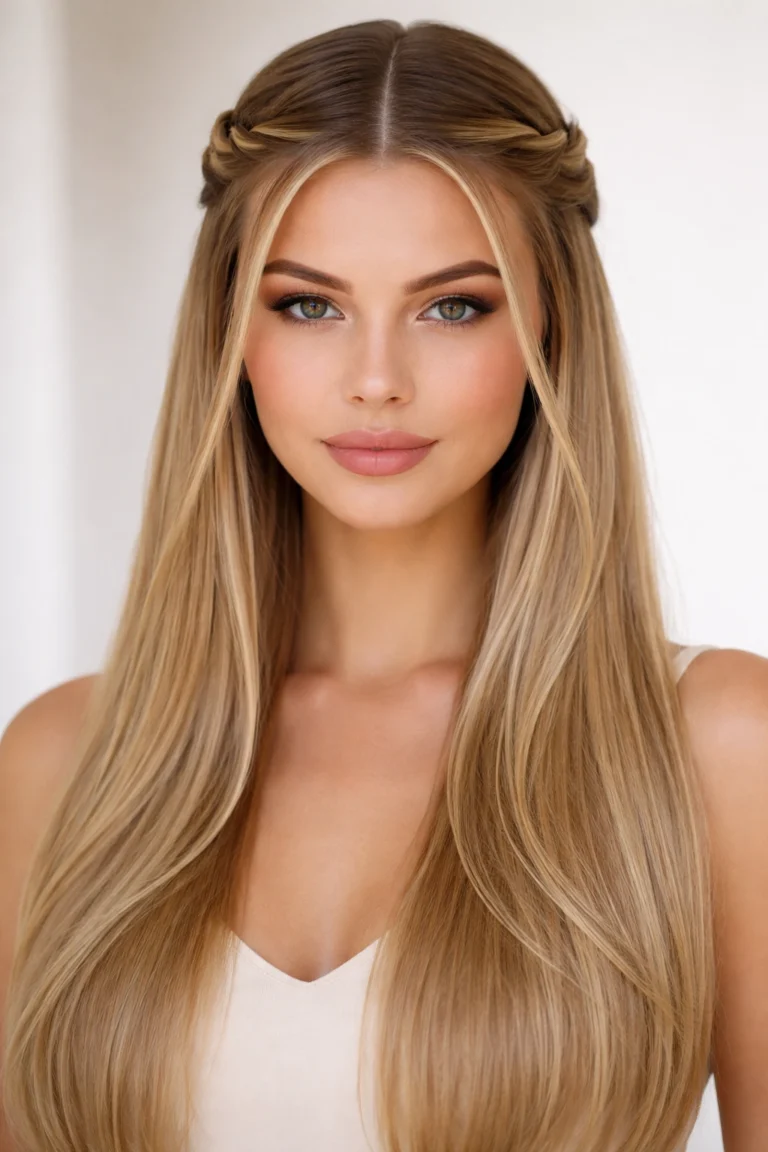 12 Half Up Half Down Twists for Straight Hair
