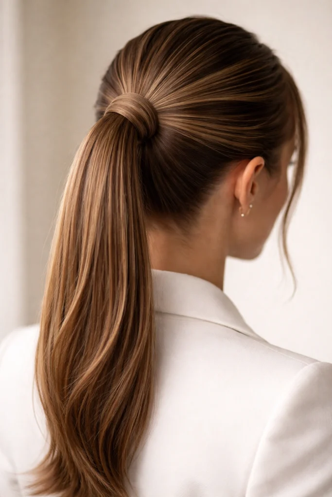 10 Wrapped Ponytails for a Clean Finish
