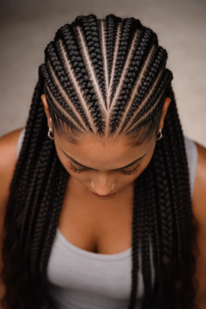 14 Feed In Cornrows for Long Hair