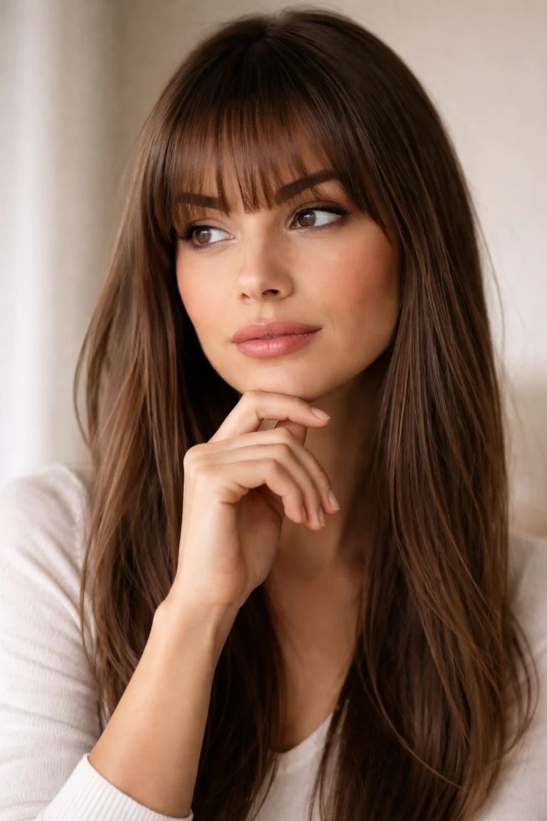 10 Fringe Styles for Straight Hair