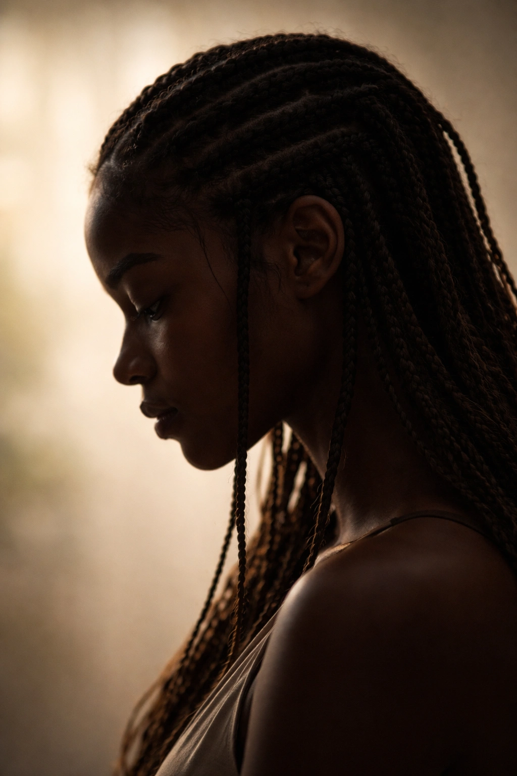 Abstract profile silhouette representing final thoughts on hairstyle trends