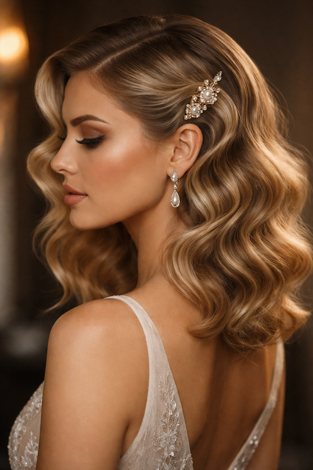 Vintage finger waves with a modern, looser twist
