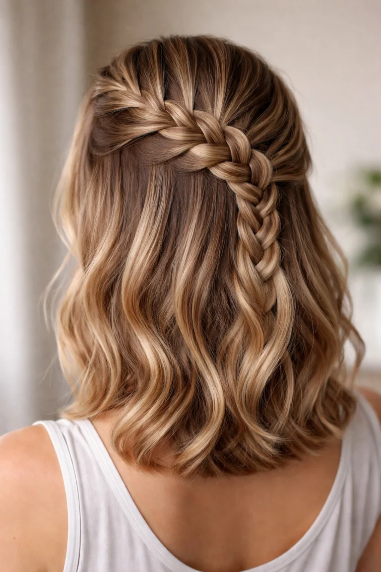 15 Braided Half Up Half Down for Shoulder Length Hair