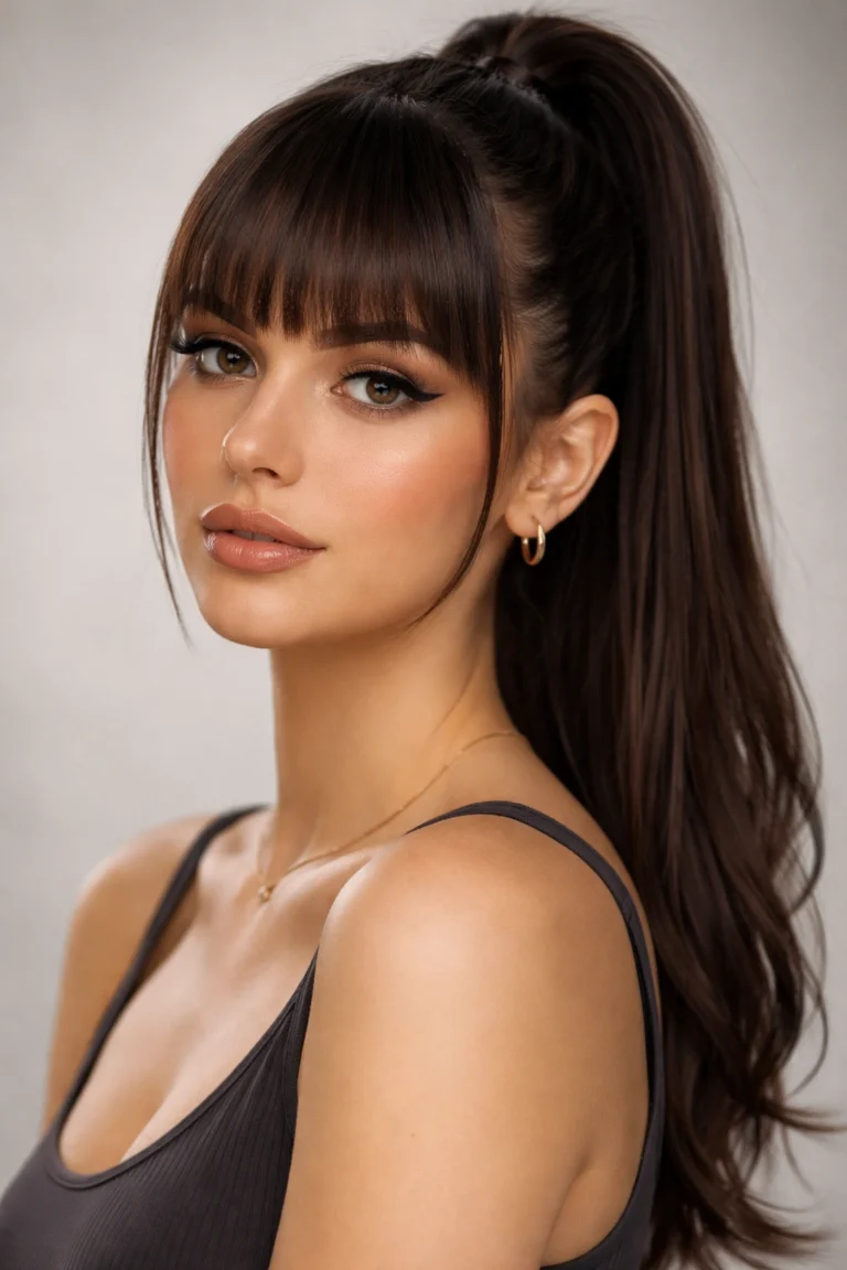 12 Frontal Ponytails With Bangs