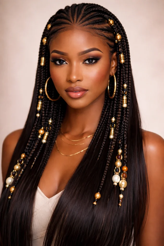 10 Fulani Braids With Straight Hair
