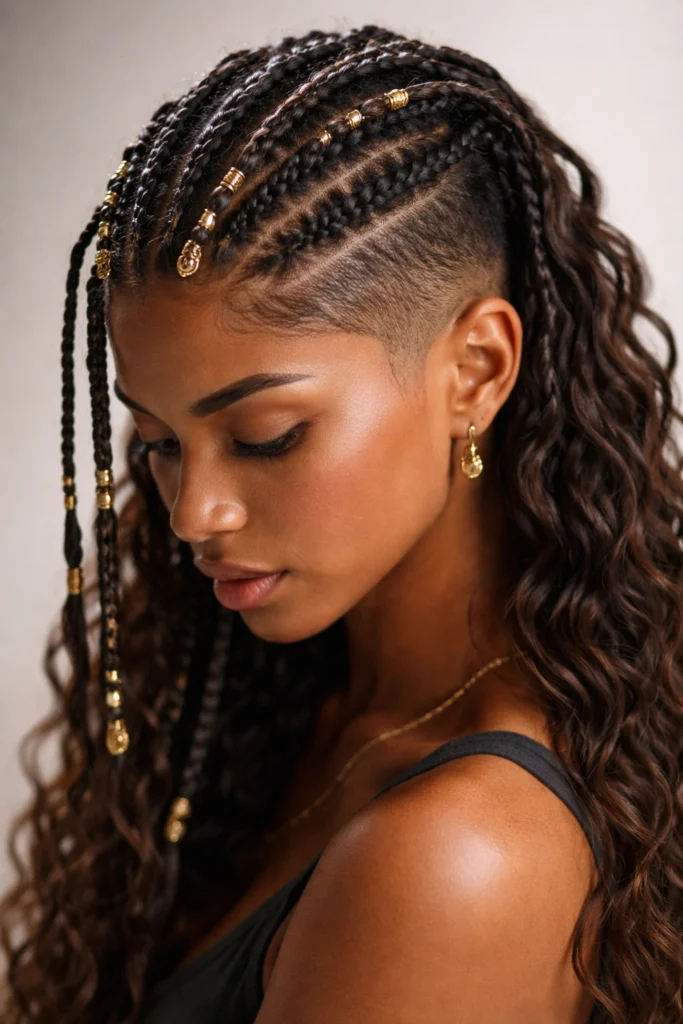 10 Fulani Braids With Wavy Hair