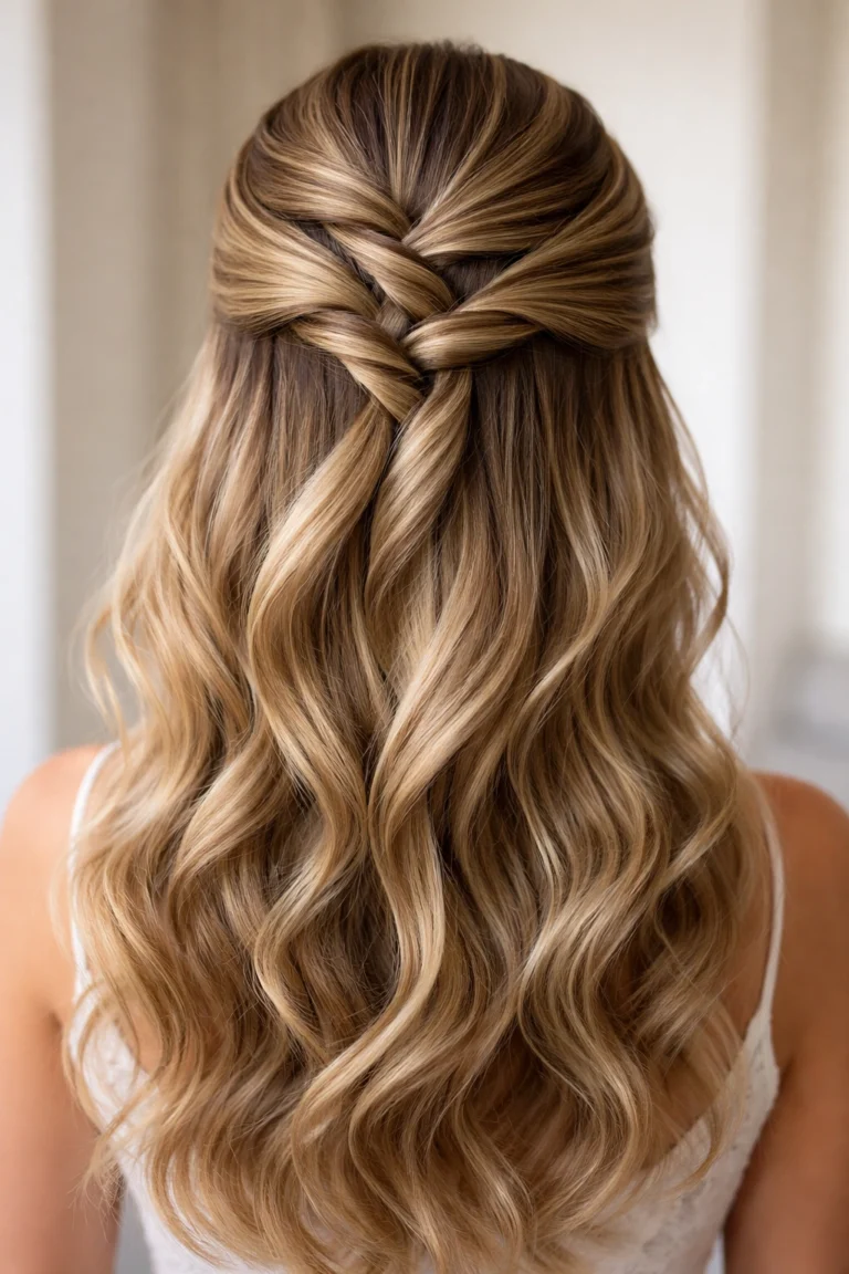 12 Half Up Half Down Twists for Bridesmaids