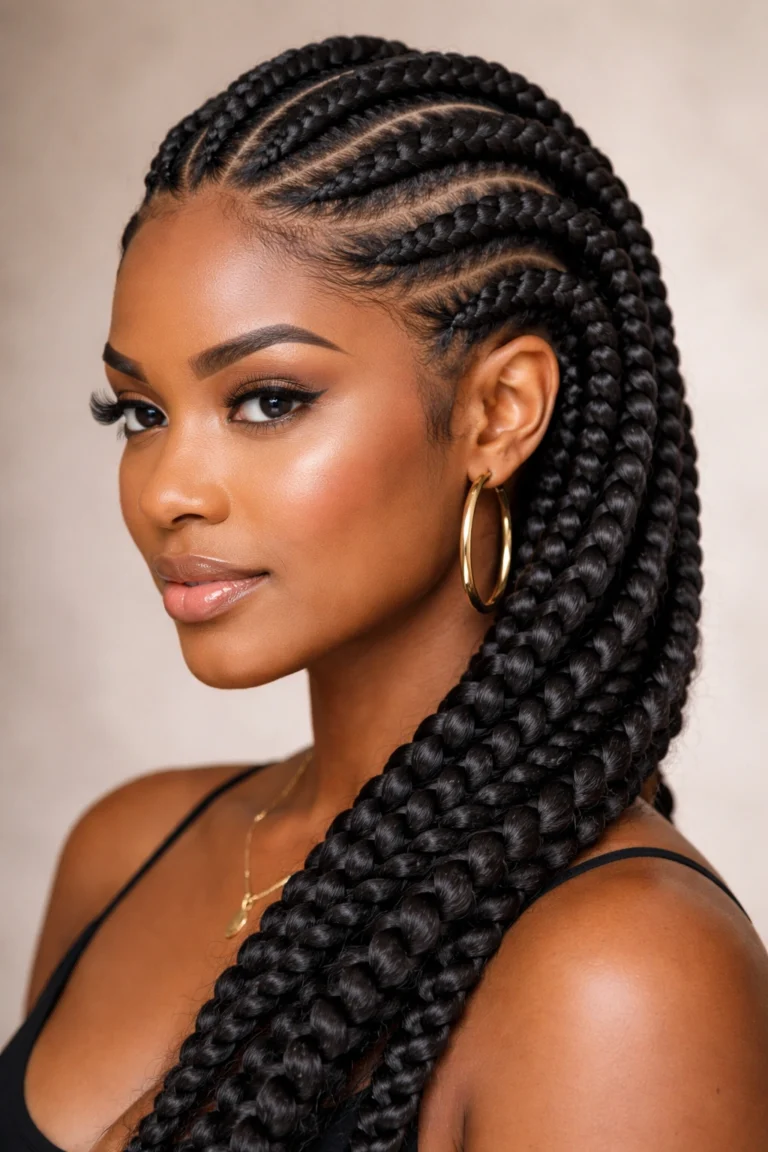 11 Cornrow Styles for Thick 4C Hair