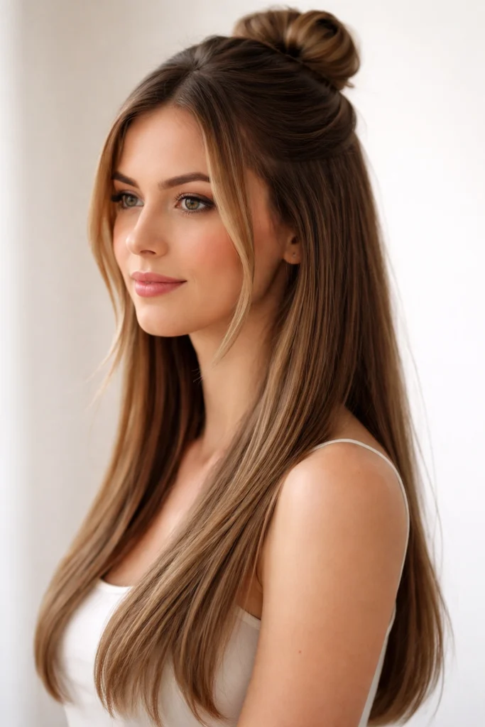 10 Half Up Half Down Styles for Straight Hair