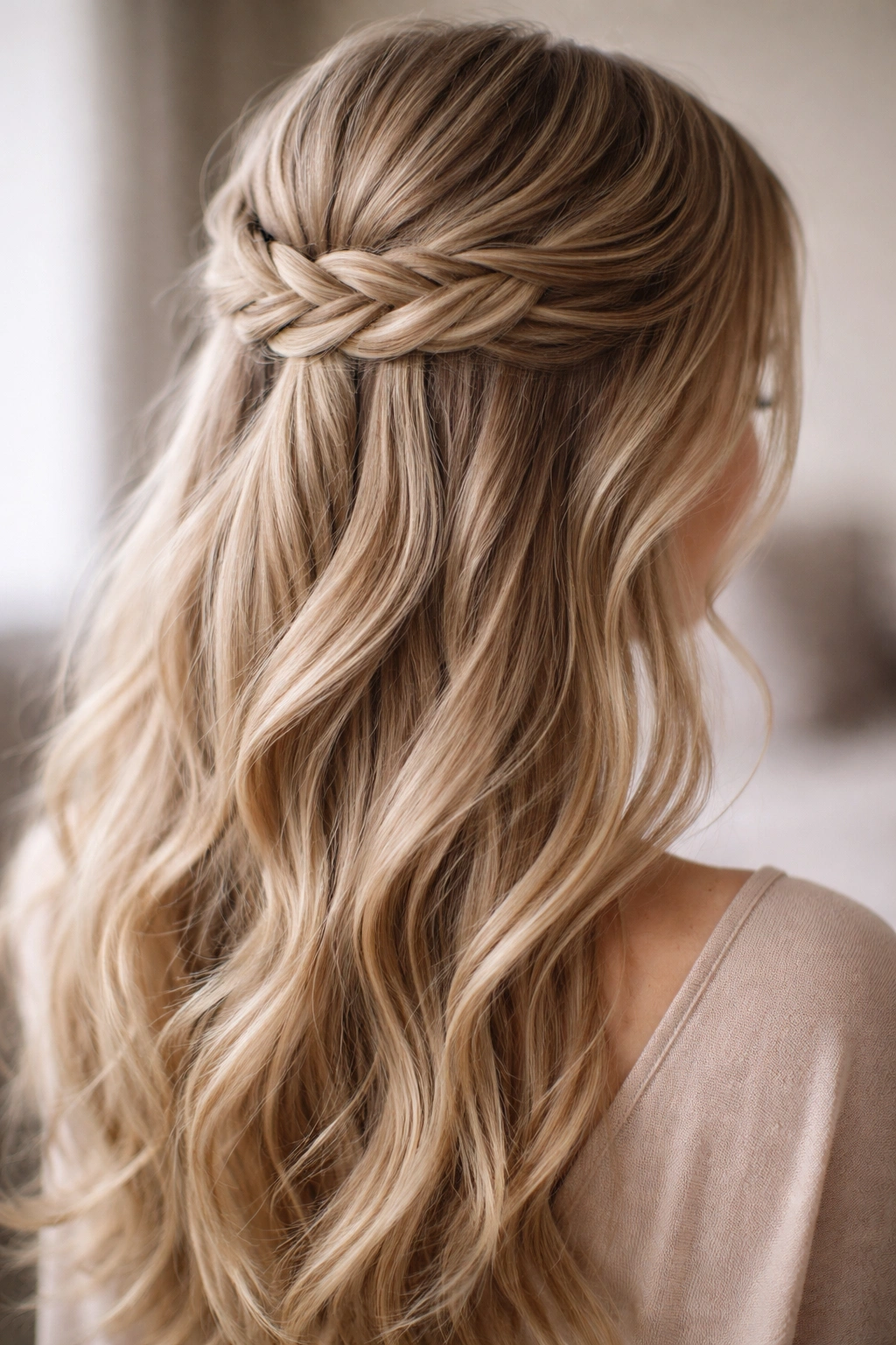 Infinity braid with figure-eight crossings on the crown