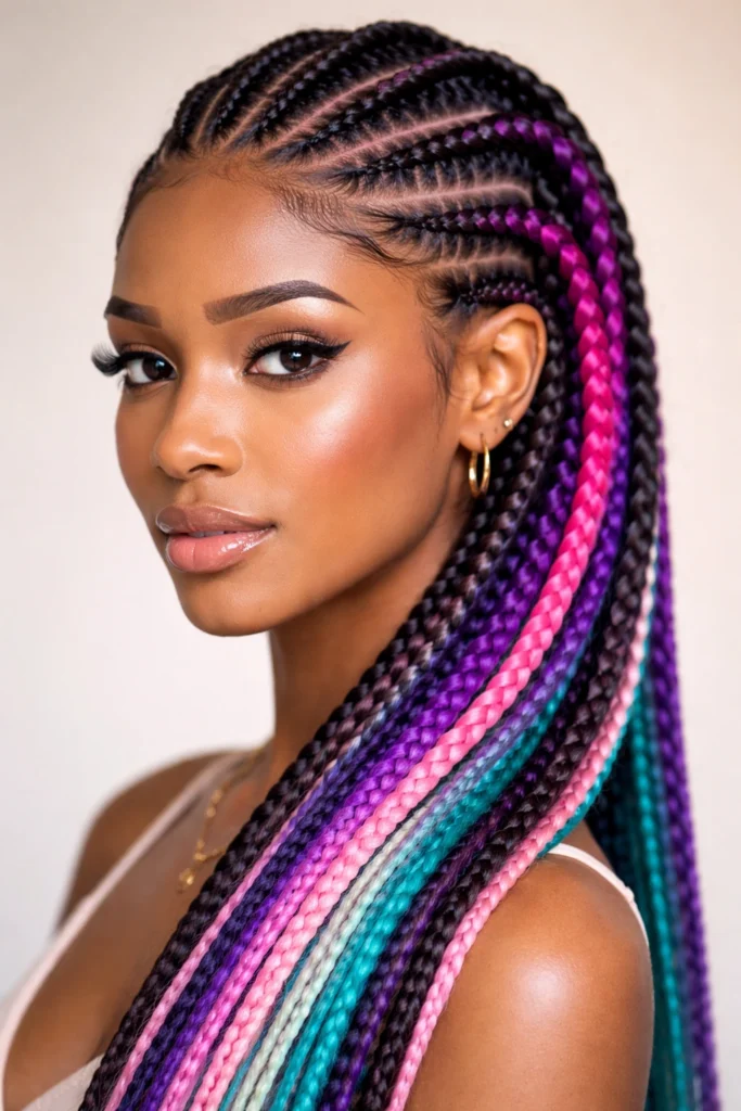18 Feed In Cornrows for Beginners