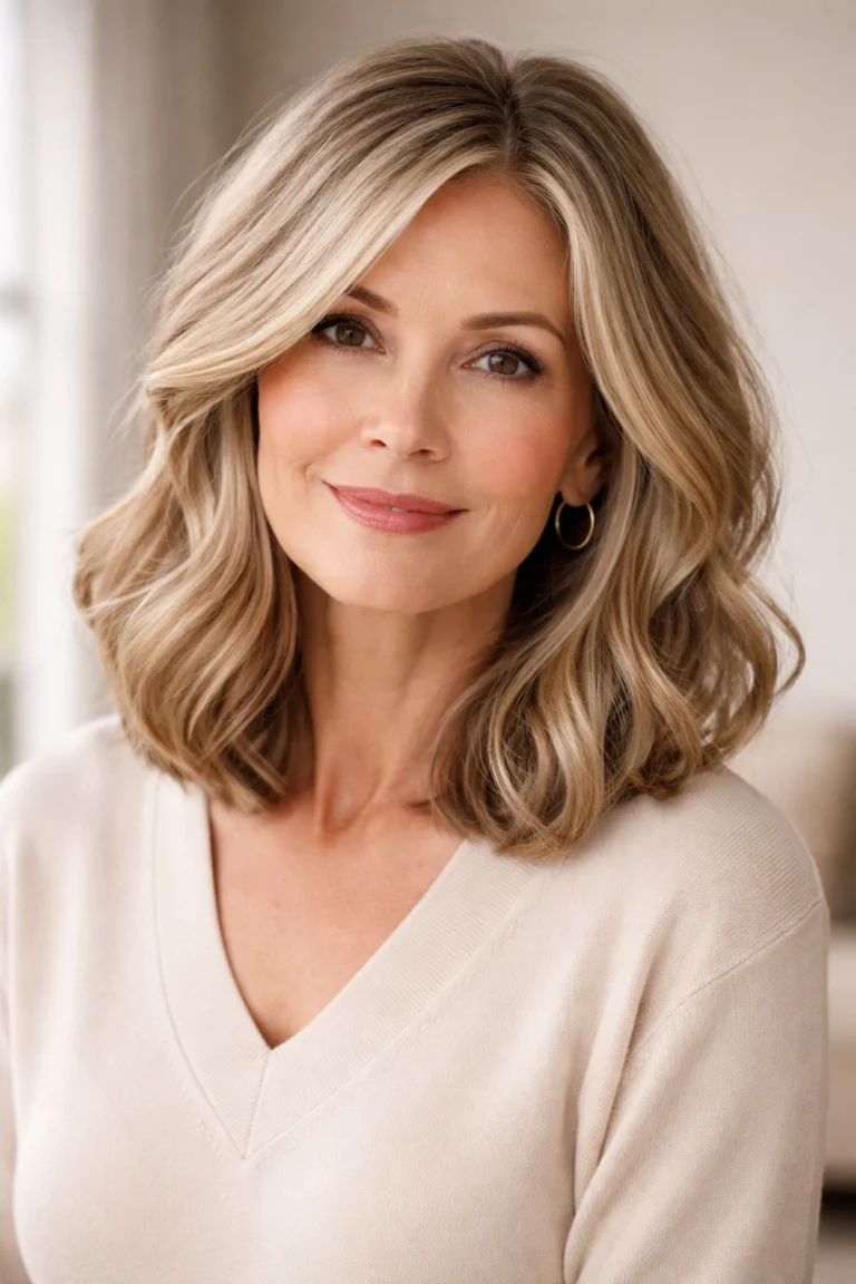 14 Long Wavy Hairstyles for Women Over 50