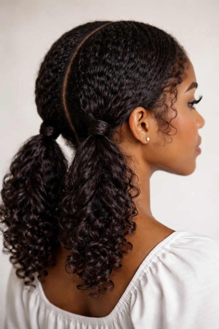 12 Double Ponytails for Natural Hair