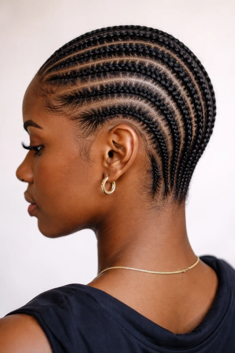 10 Stitch Cornrows for Short Hair
