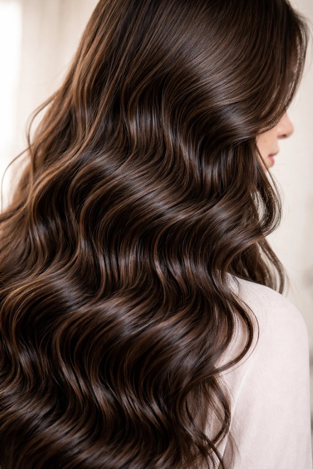 Close-up of ultra-fine micro-waves with detailed ripple texture in studio lighting
