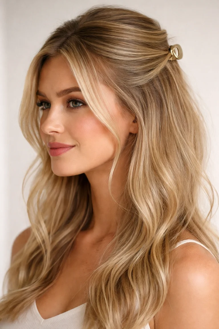 18 Easy Half Up Half Down Styles for Fine Hair