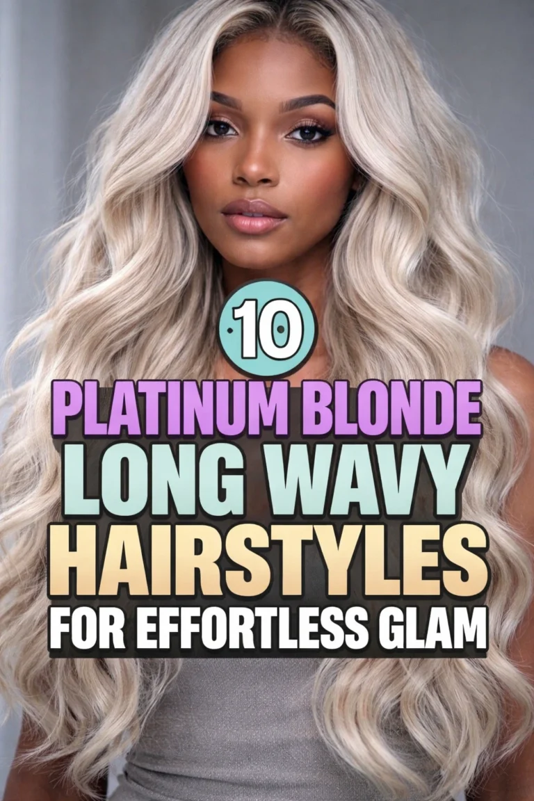 10 Long Wavy Hairstyles in Platinum Blonde