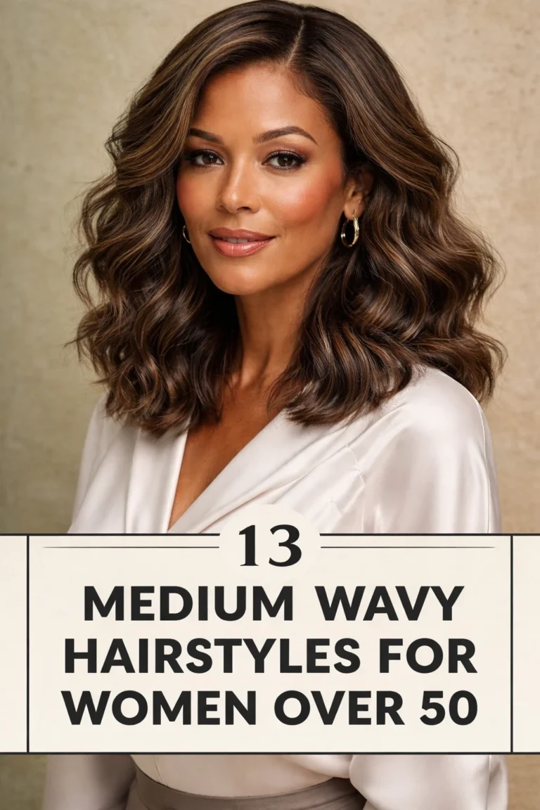13 Medium Wavy Hairstyles for Women Over 50