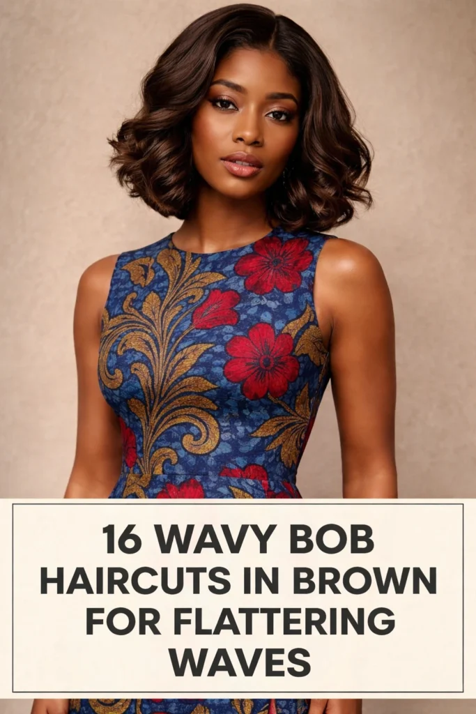 16 Wavy Bob Haircuts in Brown