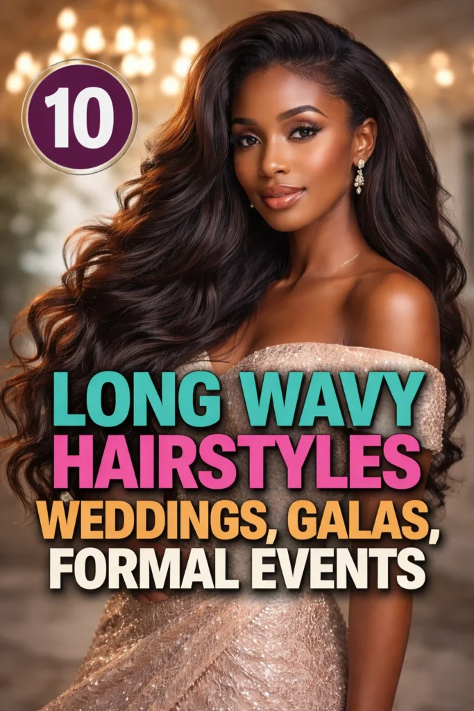 10 Long Wavy Hairstyles for Formal Events