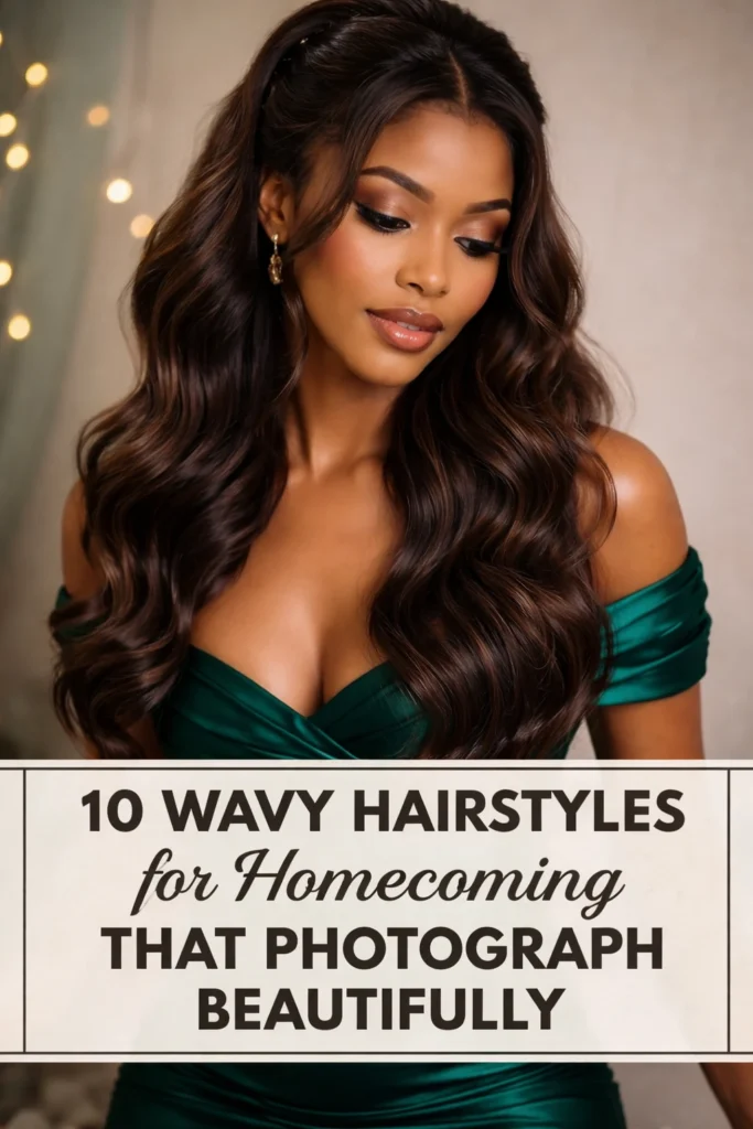 10 Wavy Hairstyles for Homecoming