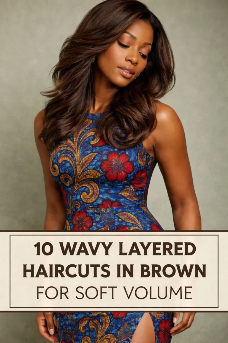 10 Wavy Layered Haircuts in Brown