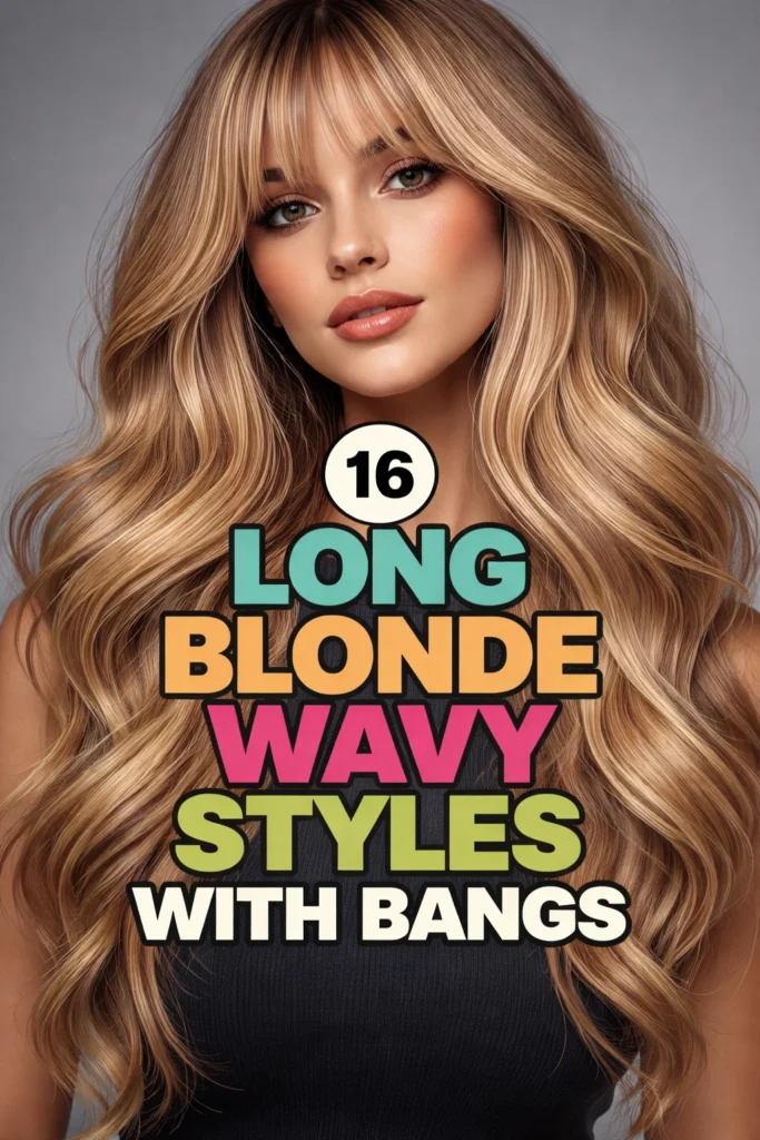 16 Long Styles With Bangs for Wavy Hair in Blonde