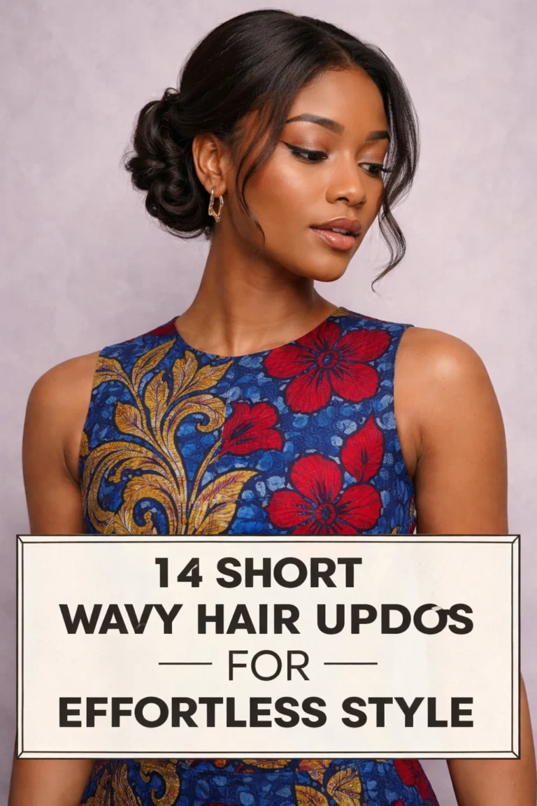 14 Short Updos for Wavy Hair