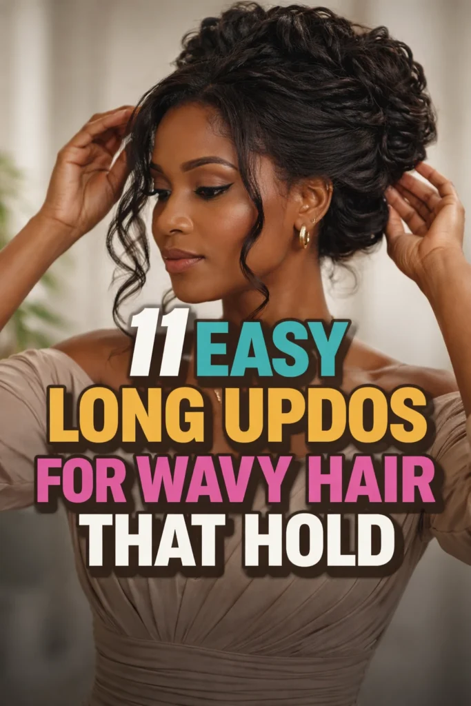 11 Easy Long Updos for Wavy Hair
