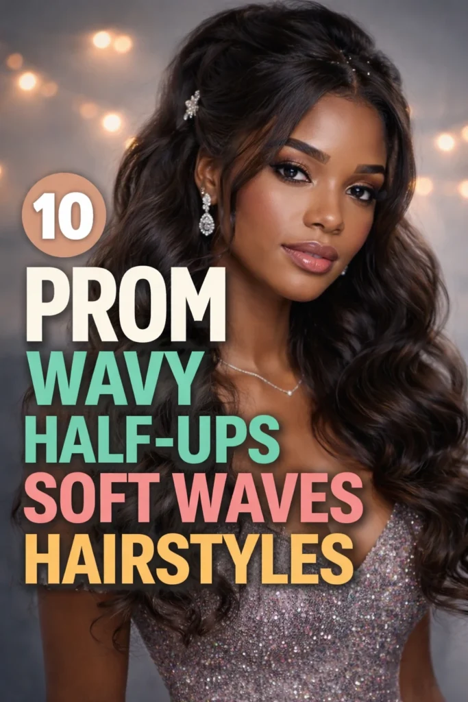 10 Wavy Half Ups for Prom