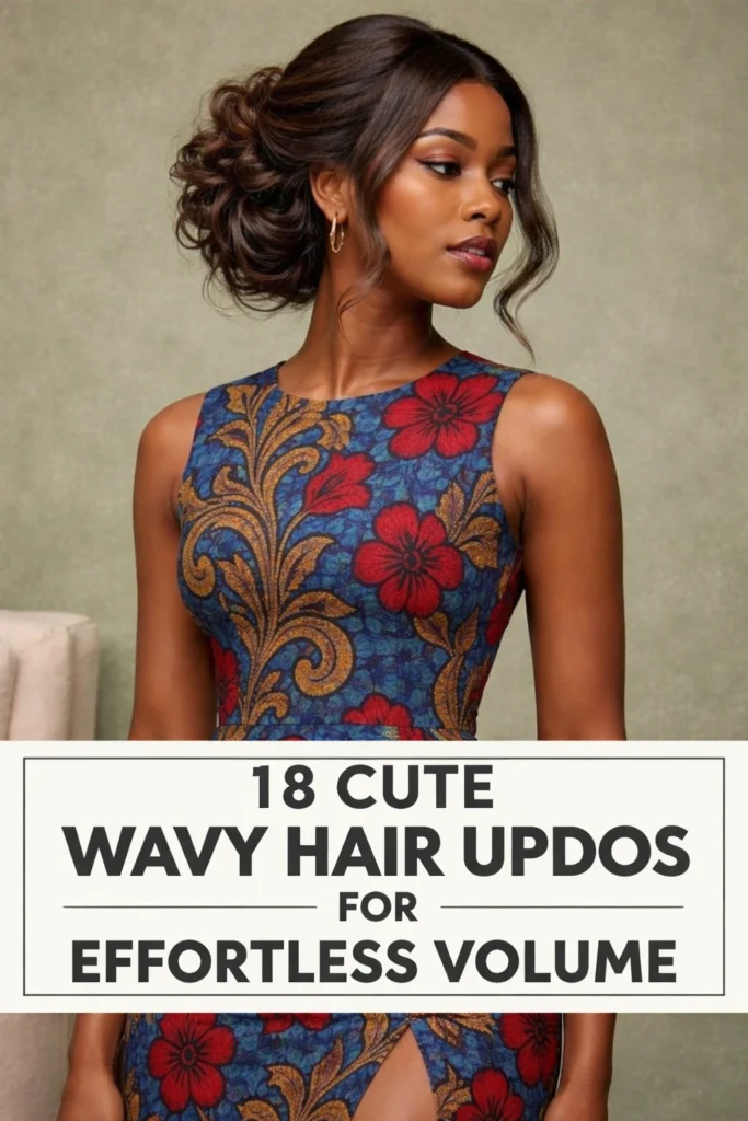 18 Cute Updos for Wavy Hair